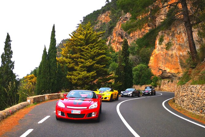 2.5h excursion through Mallorca Driving GT Cabrio Car - Malgrats Islands and Puerto Portals: the Mediterranean hits early