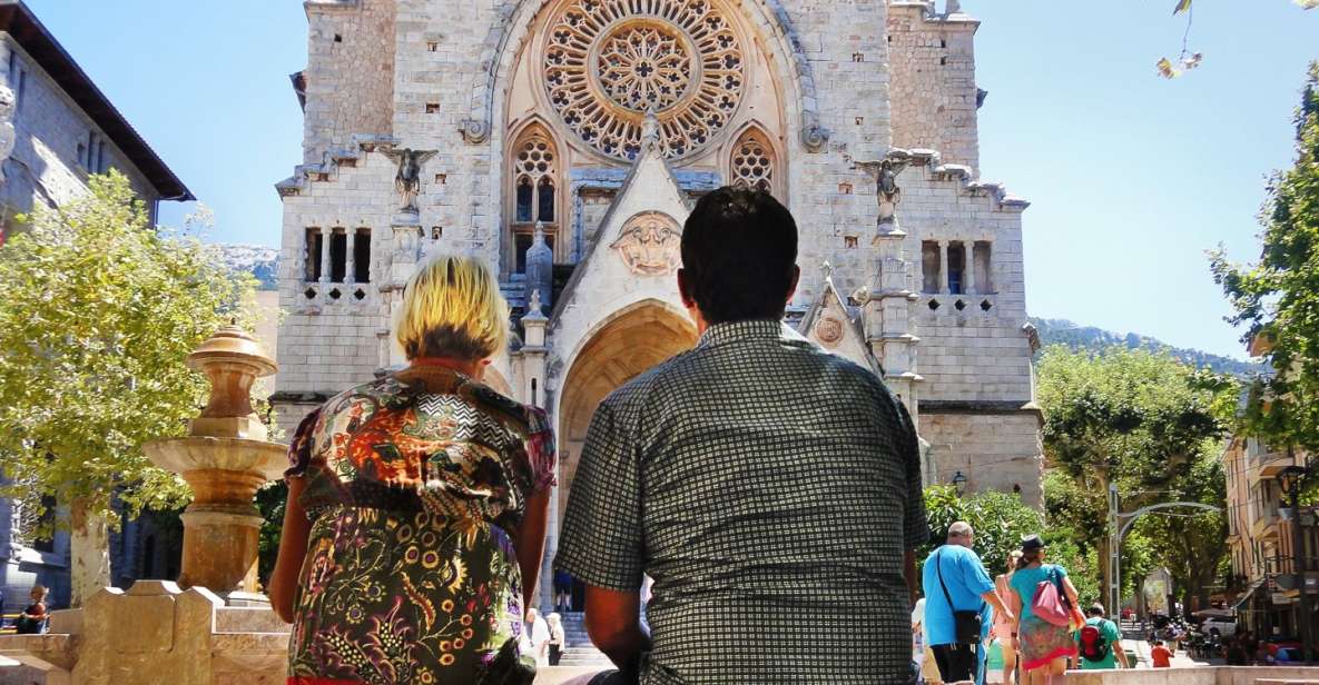 Alcudia/Marratxi: Valldemossa & Soller Tour by Tram & Bus - Sóller town stops: squares, modernist façades, and Can Prunera