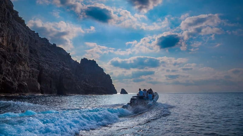 Alcudia: Sea Caves Coves and Snorkeling in small groups - Sailing Alcudia Bay toward Llevant Nature Park