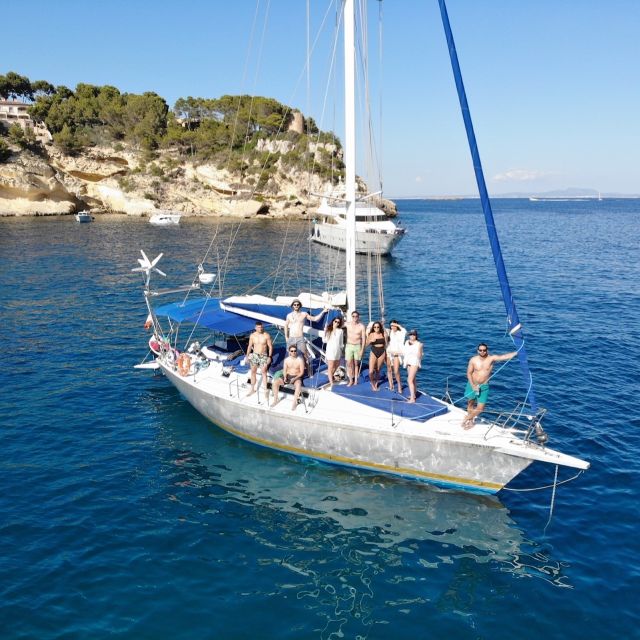Can Pastilla: Sailboat Tour with Snorkeling, Tapas & Drinks - Cap Enderrocat swim stop: snorkeling, SUP, and free time