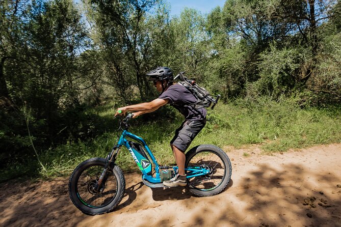 Discover Son Serra de Marina offroad e-scooters 100%FUN adventure - Rancho Grande Park start: get fitted, then test the terrain