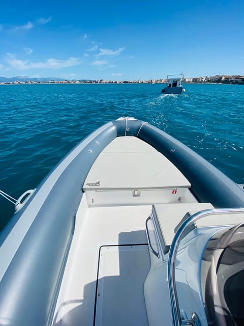 El Arenal: Private Mallorca Boat Rental (No License Needed) - Cala Blava: the calm start and the first swim-ready moment