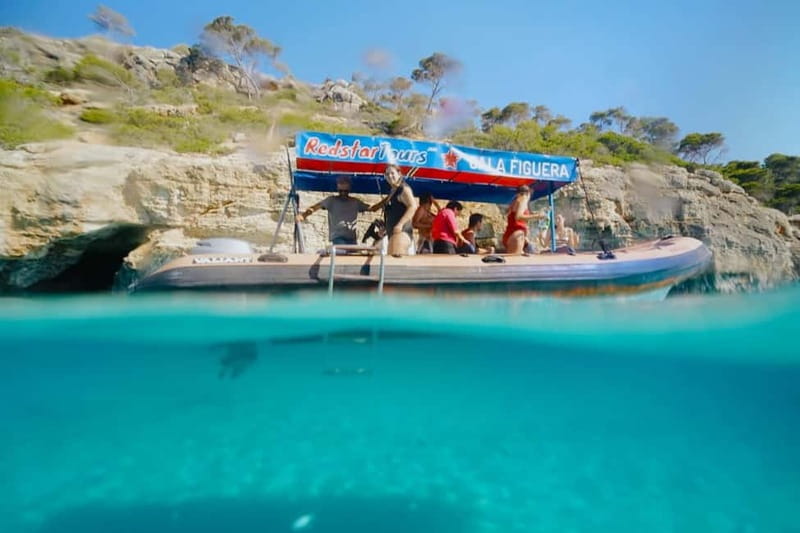 From Cala Figuera: Boat Tour to Cala Marmols & Caló de Moro - S’Almunia and smugglers’ hiding caves
