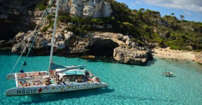 From Colònia de San Jordi : Catamaran Cruise to Es Trenc - Timing: how the 5 hours usually play out