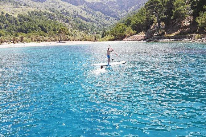 Full-day sailing excursion along the coast - Cala Tuent: swim time plus snorkeling and SUP practice