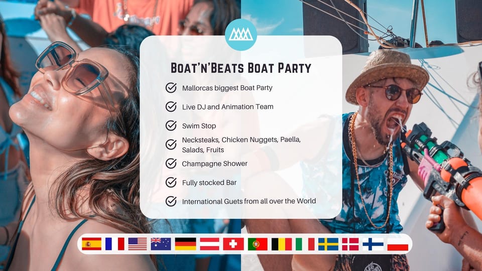 Mallorca: Boat Party with DJ, Buffet and Entertainment - Key things to know before you go