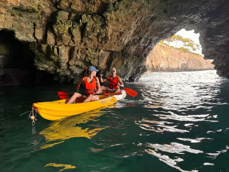 Mallorca: Kayak and Paddle Surf excursion through crystal clear water caves - Paddle surf time: when balance becomes part of the scenery