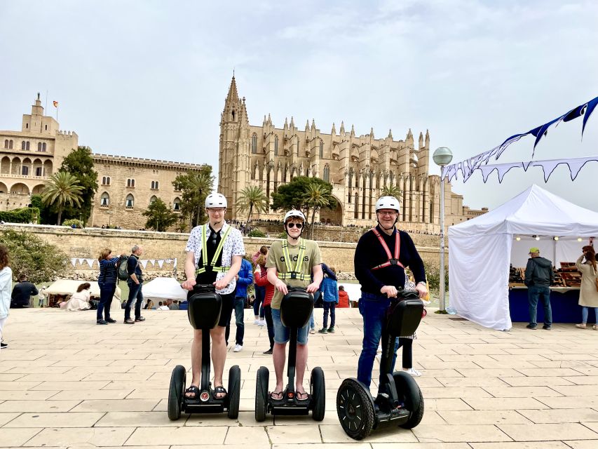 Palma de Mallorca: Sightseeing Segway Tour with Local Guide - Palma Cathedral stop: Cathedral of Light, Gothic details, and 59 windows